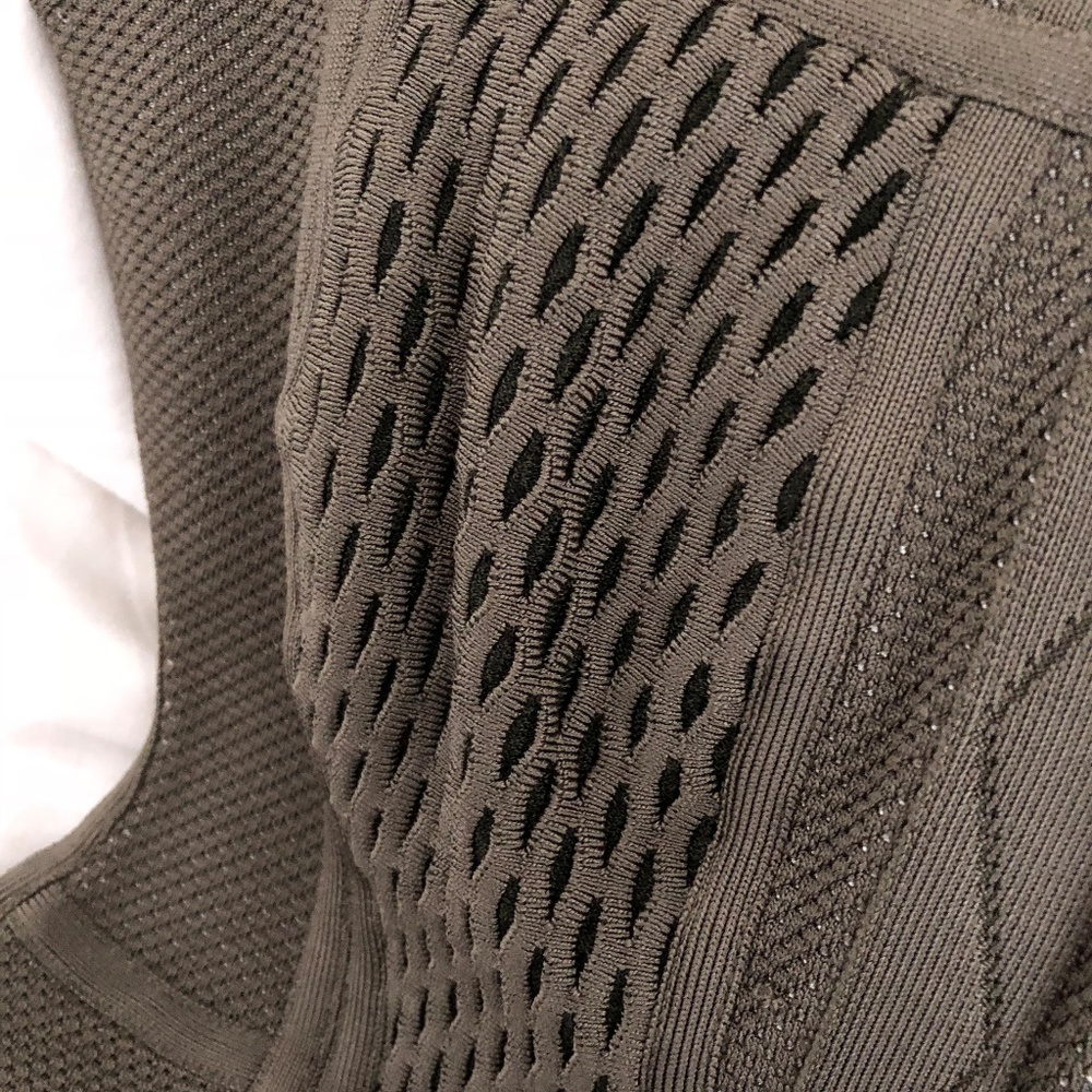 Herve Leger Astrid Olive Peplum Bandage Dress NWOT - Picture 8 of 8